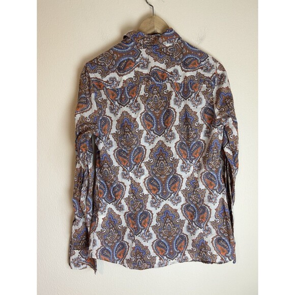 J. Crew Shirt Women's M Medium The Perfect Paisley Long Sleeve Button Down Top - Picture 3 of 4